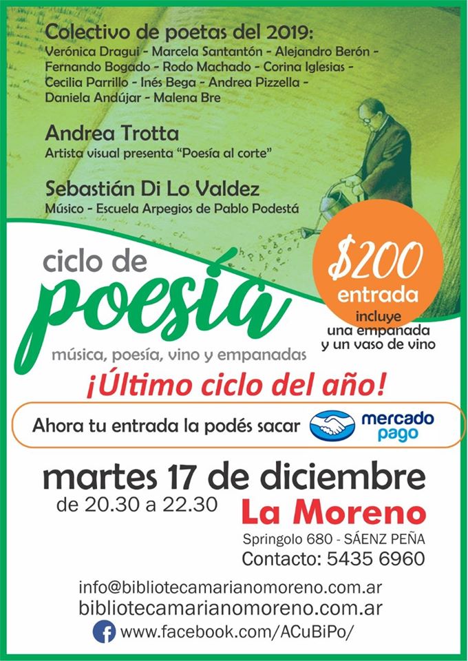 Ultima noche de Poesia del año