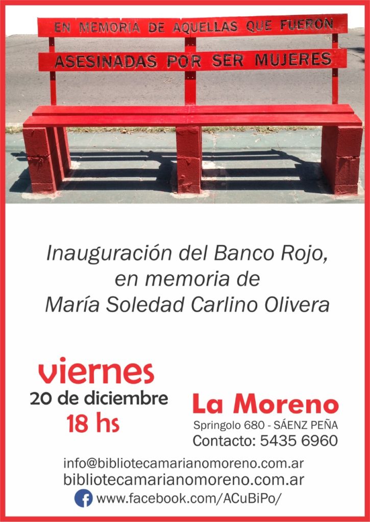 inauguración del Banco Rojo